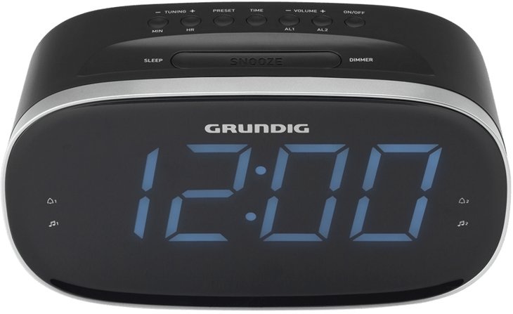 Grundig SCN340 rádio Relógio Digital Preto
