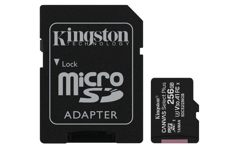 Kingston Technology Canvas Select Plus cartão de memória 256 GB MicroSDXC Classe 10 UHS-I