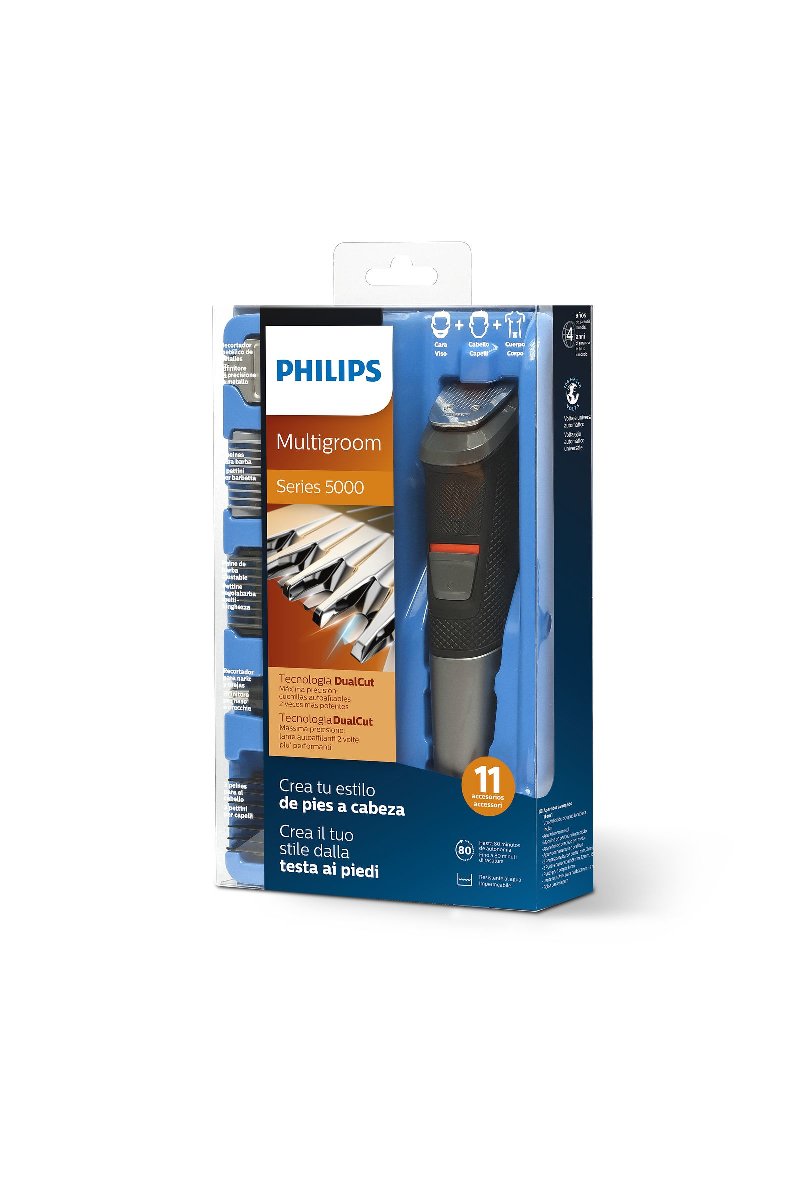 Philips MULTIGROOM MG5730 Series 5000 11 acessórios 11-em-1, rosto, cabelo e corpo