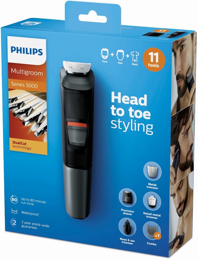 Philips MULTIGROOM MG 5730/15 11 acessórios 11-em-1, rosto, cabelo e corpo