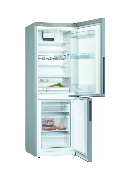 Bosch Serie 4 KGV33VLEAS frigorífico e congelador 289 l Aço inoxidável