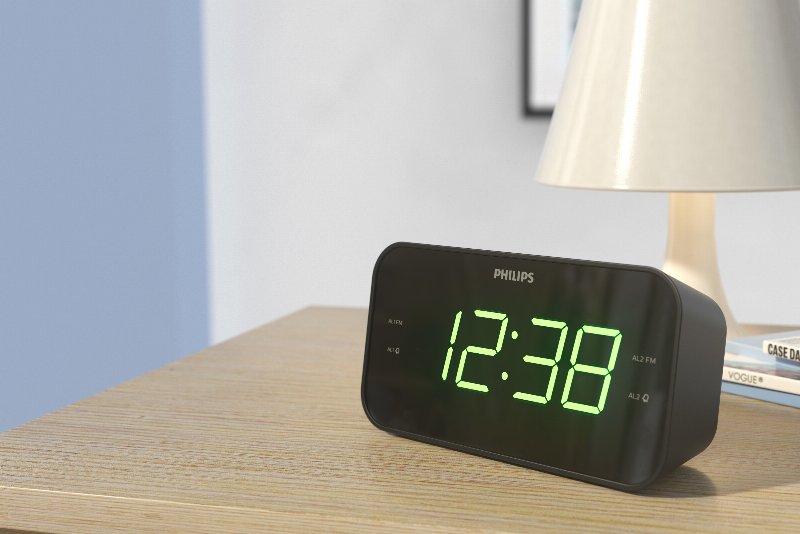 Philips TAR3306/12 despertador Relógio digital Preto
