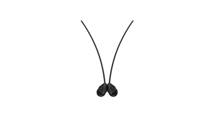 Sony WIC200B Auscultadores Sem fios Intra-auditivo, Fita de pescoço Chamadas/Música Bluetooth Preto