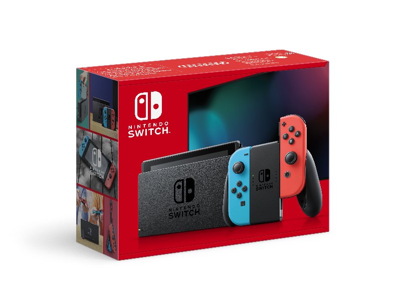Nintendo Switch Azul Neon e Vermelho Neon (2022) Com 2 comandos 