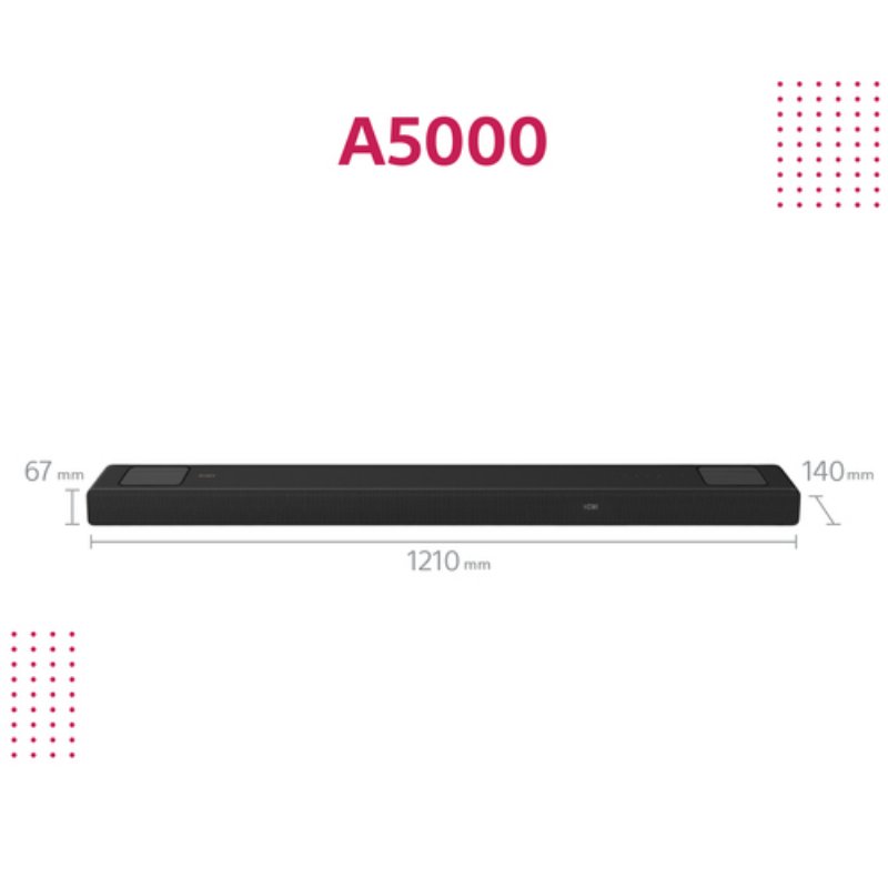 Sony HT-A5000 Preto 5.1.2 