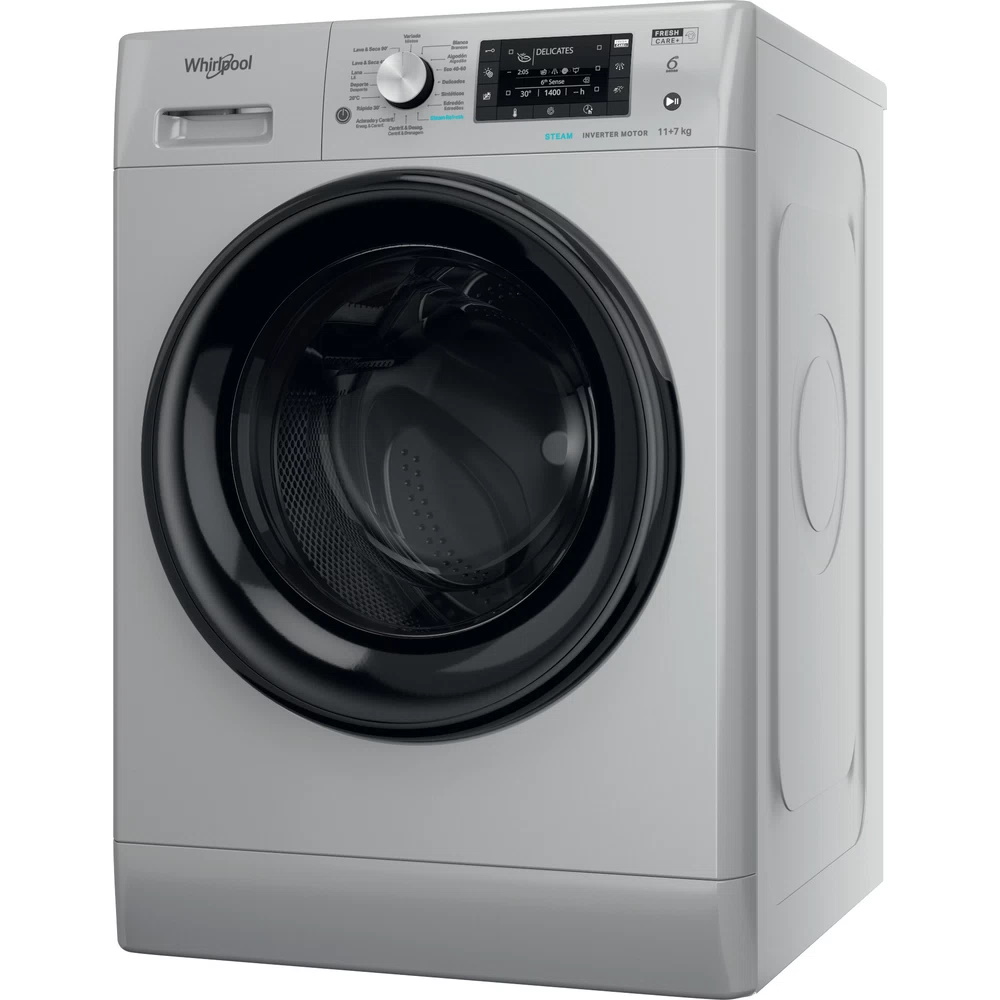 Máq. lavar secar roupa Whirlpool 11 kg FFWDD1174269 SBV SPT