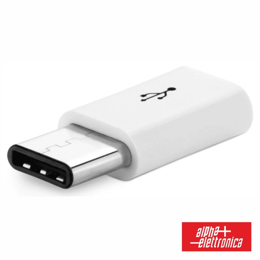 Ficha Adaptadora Usb-C Macho / Micro Usb-B Fêmea