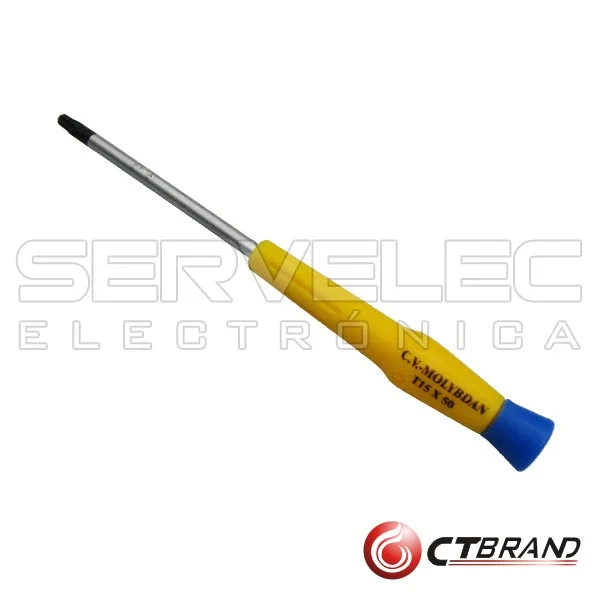 Chave Torx T15 Com Furo Ctbrand