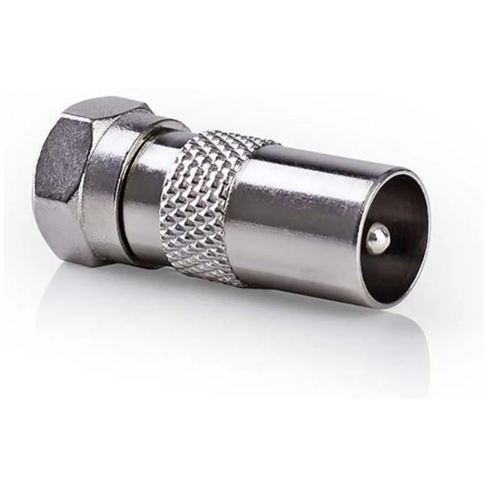 Ficha Adaptadora Coaxial Macho/F Macho