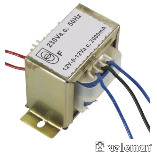 Transformador 2x12v 48va Velleman
