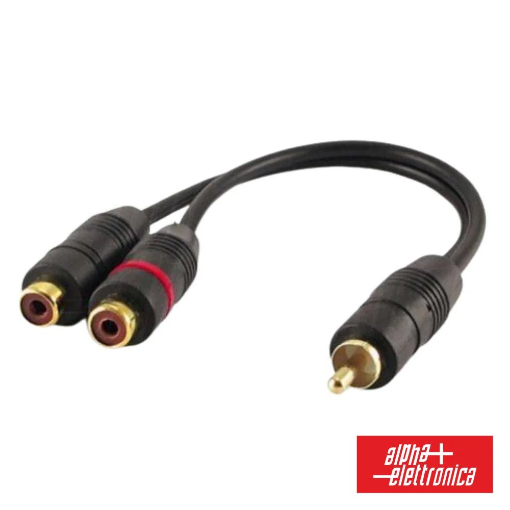 Cabo 1 Rca Macho / 2 Rca Fêmea 0.20m