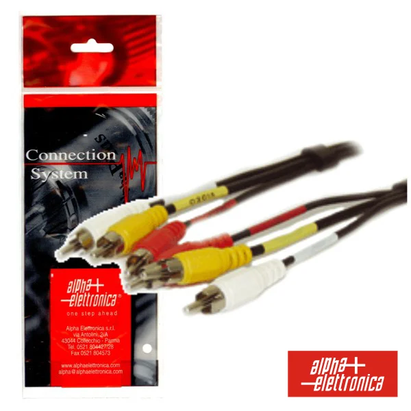 Cabo 3 Rca Macho/3 Rca Macho 1.5 Metros