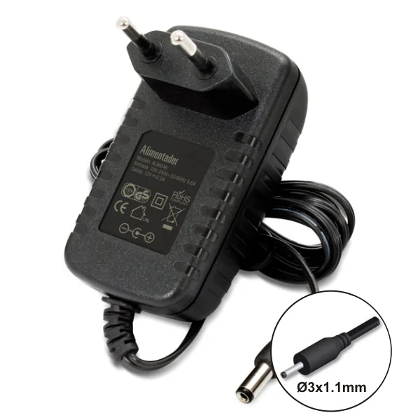 Alimentador 220vac - 5vdc 2.5a 1,1mmx3mm Tablet Estabilizado
