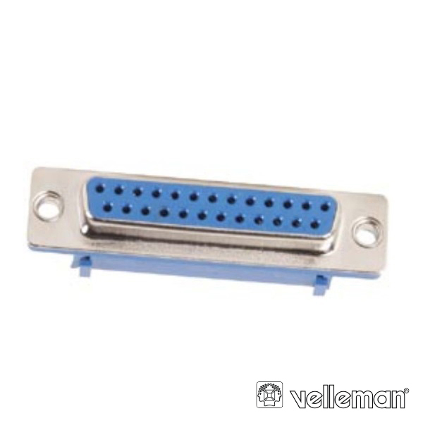 Ficha Sub-D 25 Pinos Fêmea Flat Cable