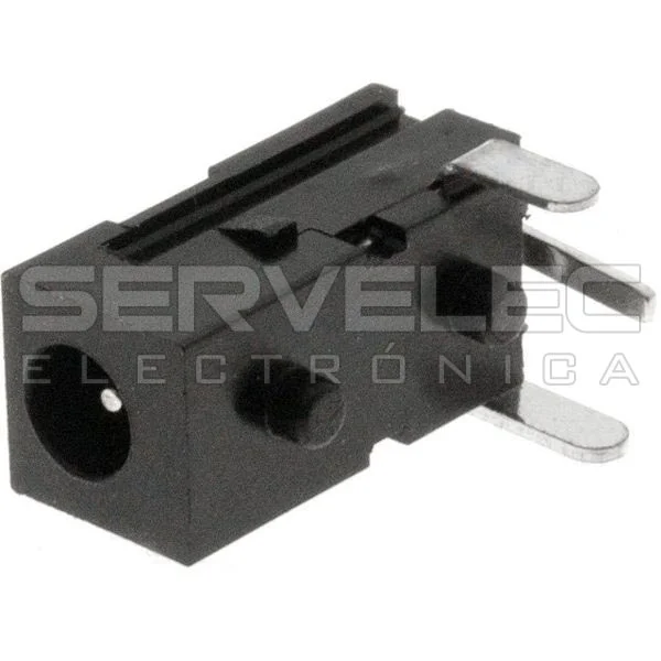 Ficha Alimentação Dc Macho Pvc 0.65mm Circuito Impresso