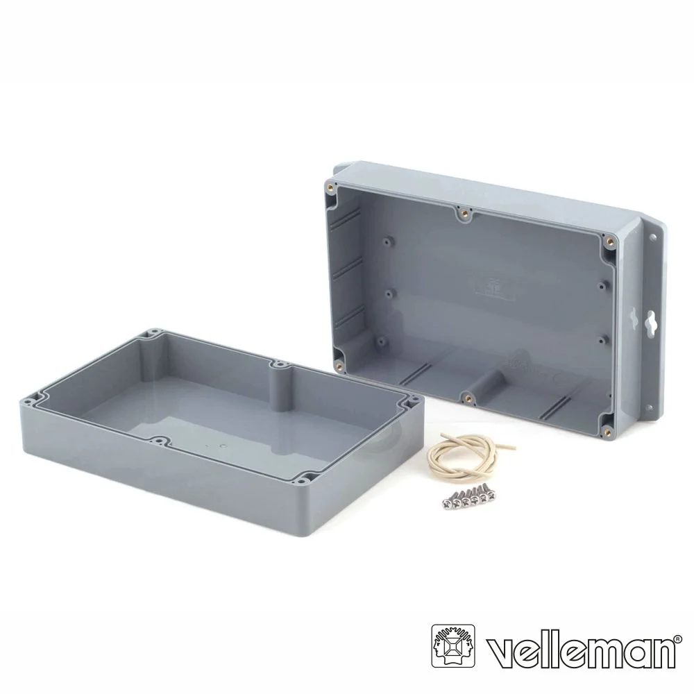 Caixa Estanque Abs Cinza C/ Fixação 222x146x75mm Velleman