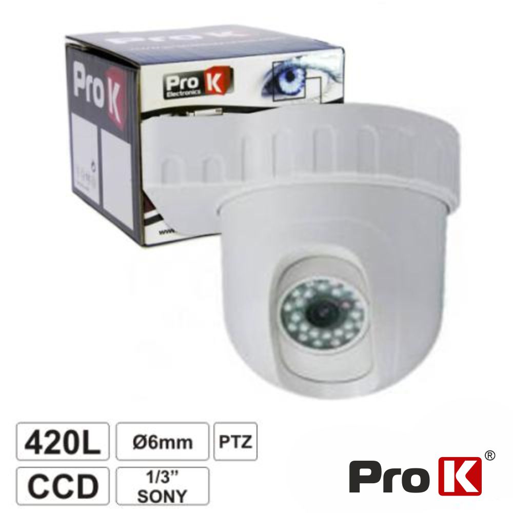Câmara De Vigilância Ccd Cores Pt 420l 1/3 Ip66 Ptz 