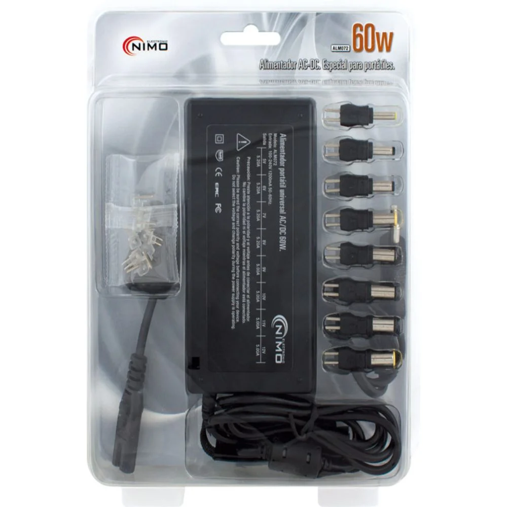 Alimentador Universal 220vac - 5/6/7/8/9/10/11/12vdc 60w 5A