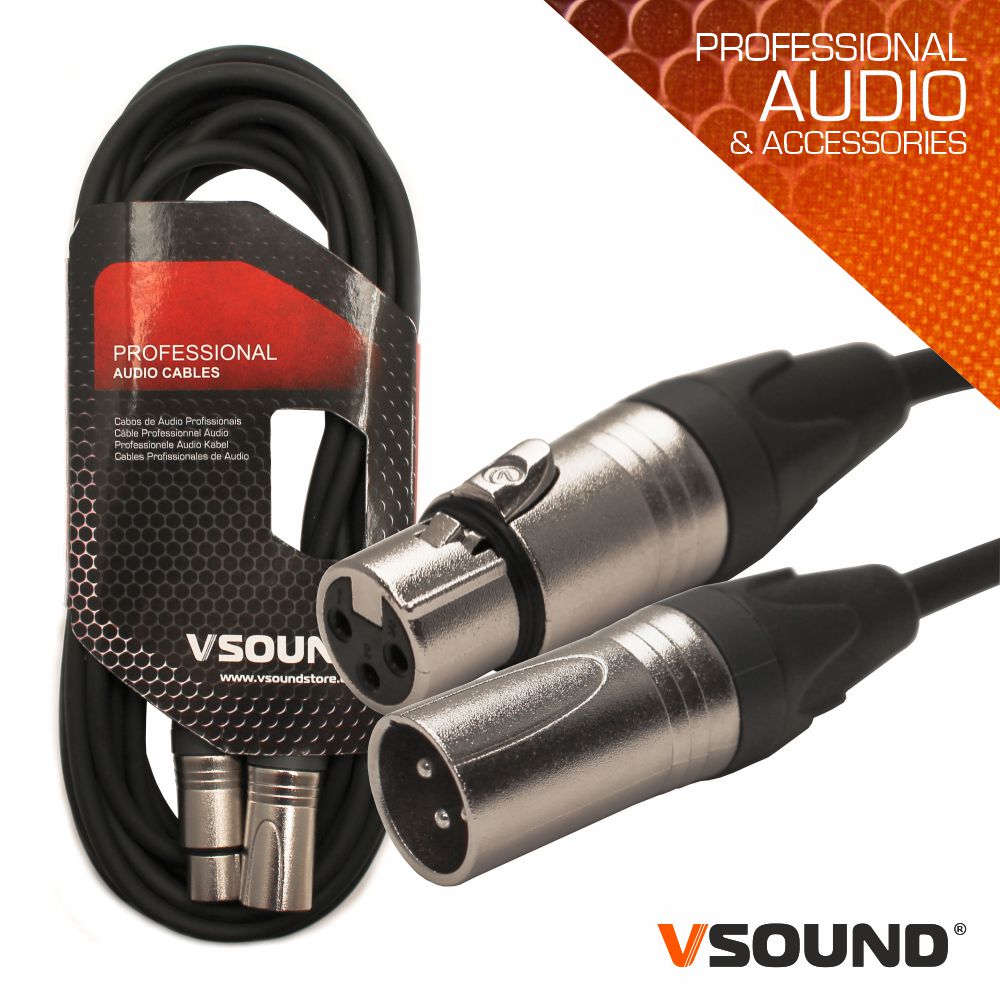 Cabo Xlr Fêmea / Macho 5m Profissional 