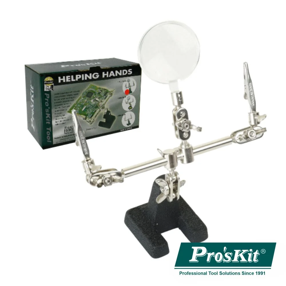 Conjunto De Lupa Com Pinças Crocodilo Proskit