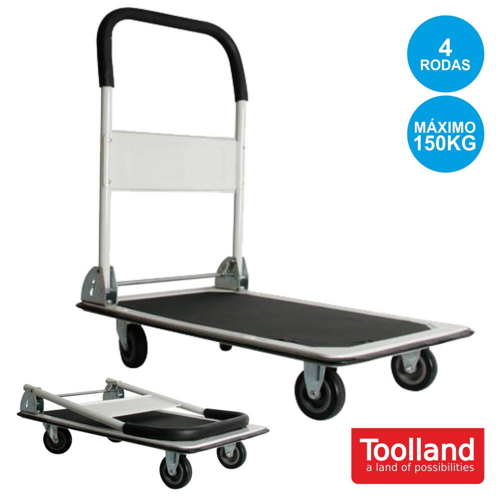 Carro de Mão com Plataforma (Máx: 150Kg  -  710 x 470mm) - 