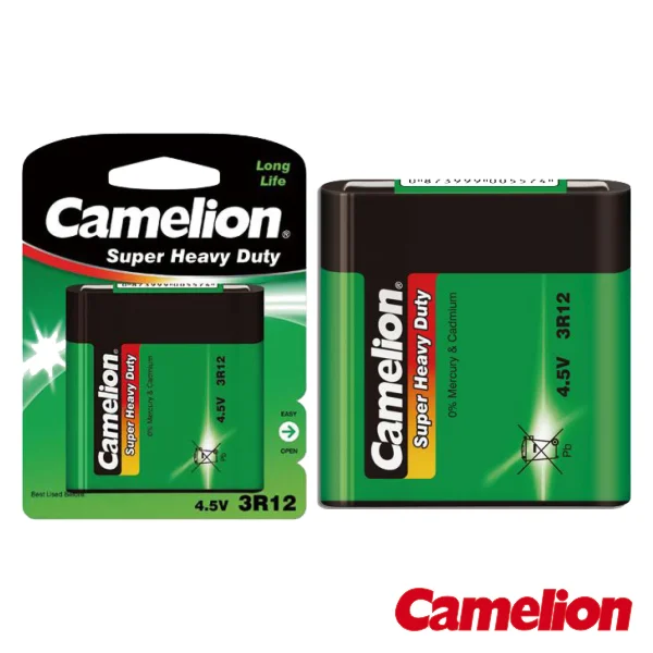 Pilha Zinco Carvão 3r12 4.5v 2700ma Camelion