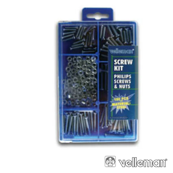 Kit C/Parafusos E Anilhas 180 Peças Velleman