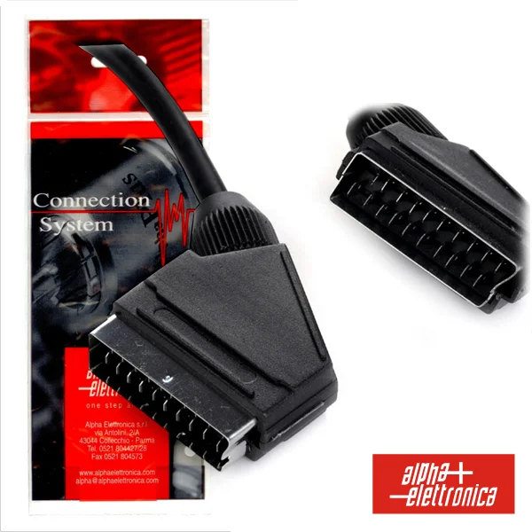 Cabo Scart Macho / Macho 1.5m Polybag Alpha