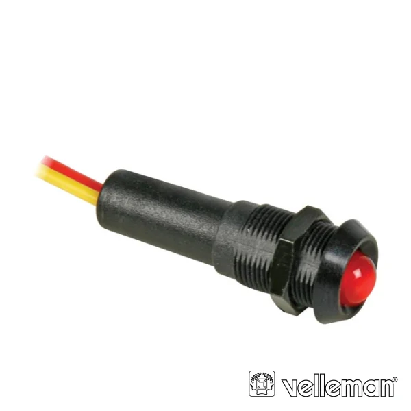 Led Piloto De Painel 7.70mm 24v Vermelho Velleman