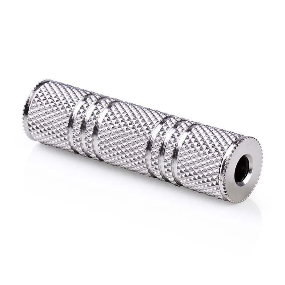 Ficha Adaptadora Jack Stereo 3.5 Fêmea/3.5 Fêmea Metálica