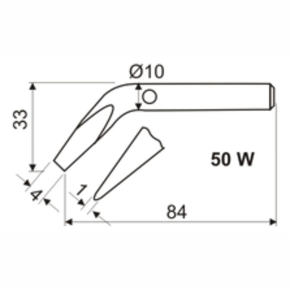 Ponta Para Ferro De Soldar Dh 50w
