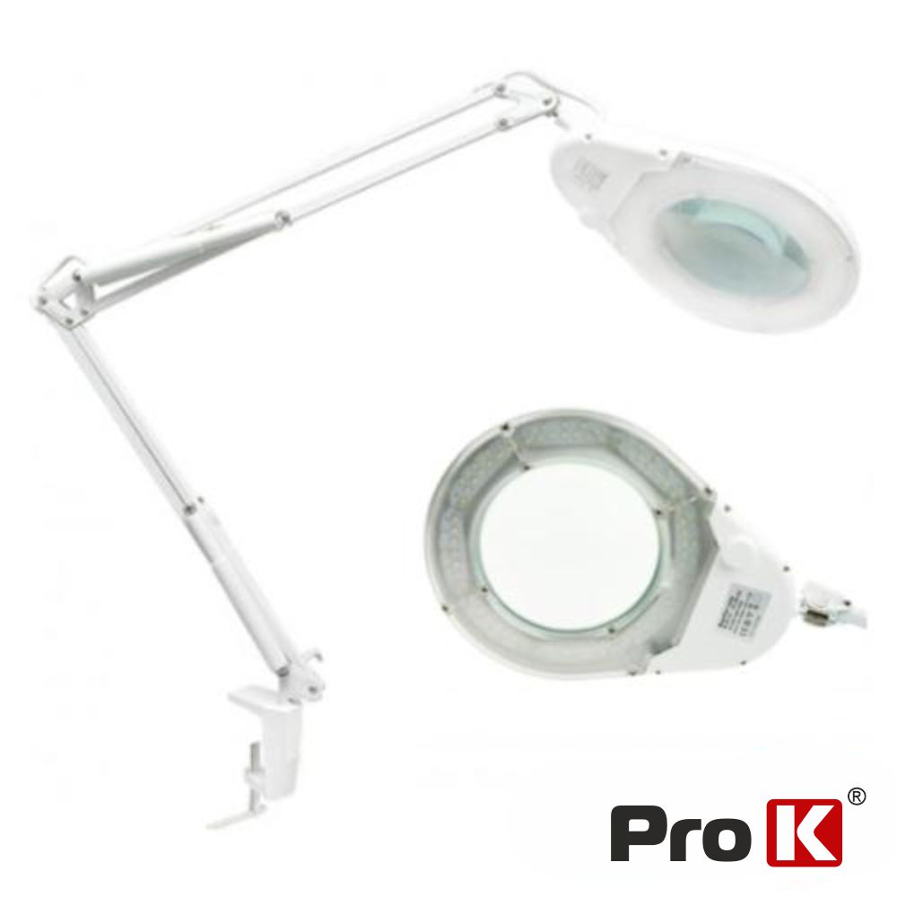 Candeeiro Com Lupa 5 Dioptrias 7w 80 Leds Branco 