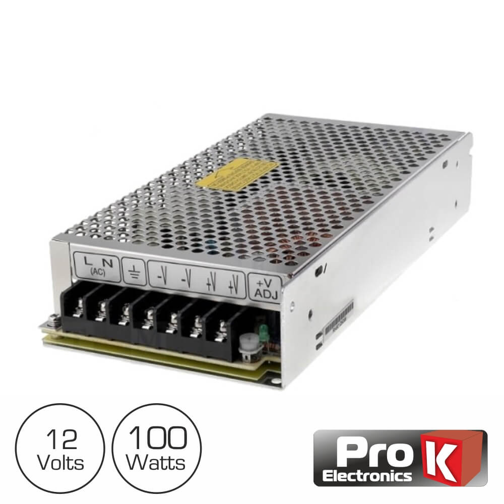 Fonte De Alimentação Industrial 220vac - 12vdc 8.5a 100w