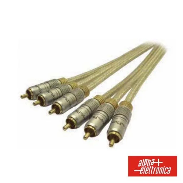 Cabo 3 Rca Macho / Macho 1.5m Profissional