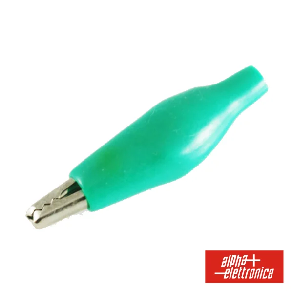 Pinça Crocodilo 36.5mm Isolada Verde