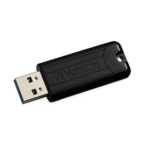 Pen Drive Verbatim 128Gb Usb 3.0 Pinstripe Preto