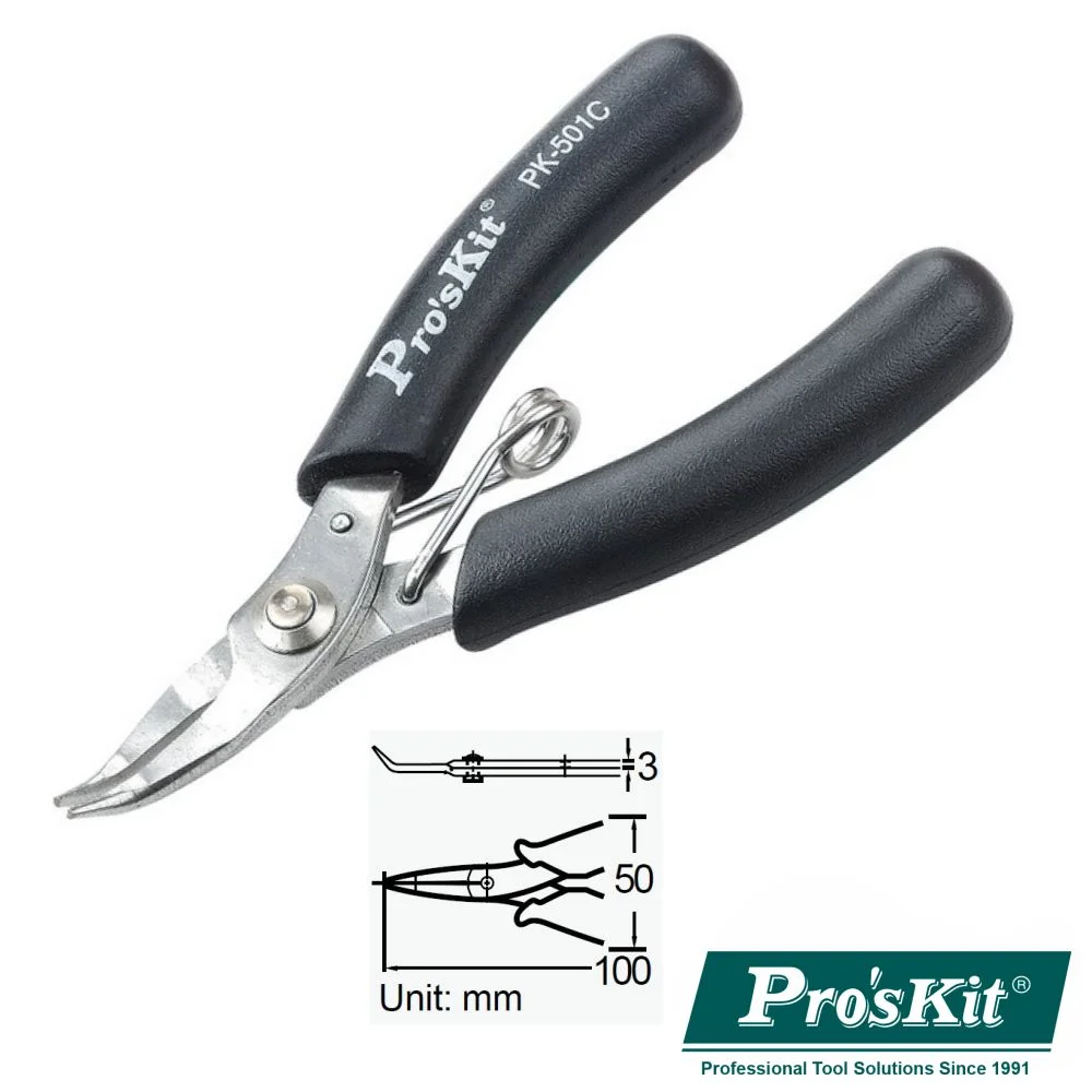 Alicate De Pontas Curvas Micro 100mm Proskit