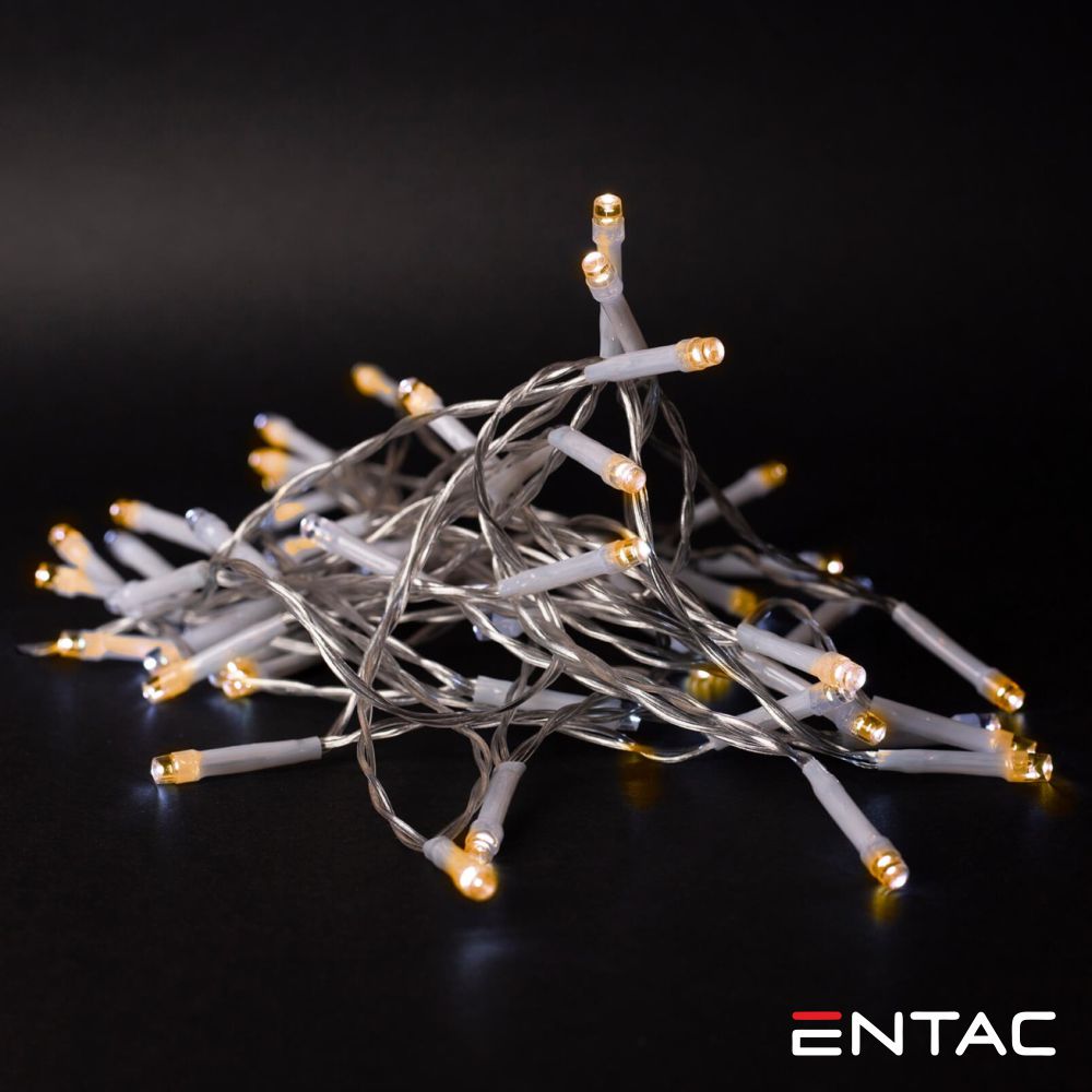 Grinalda de 10 Leds Branco Quente 1M 