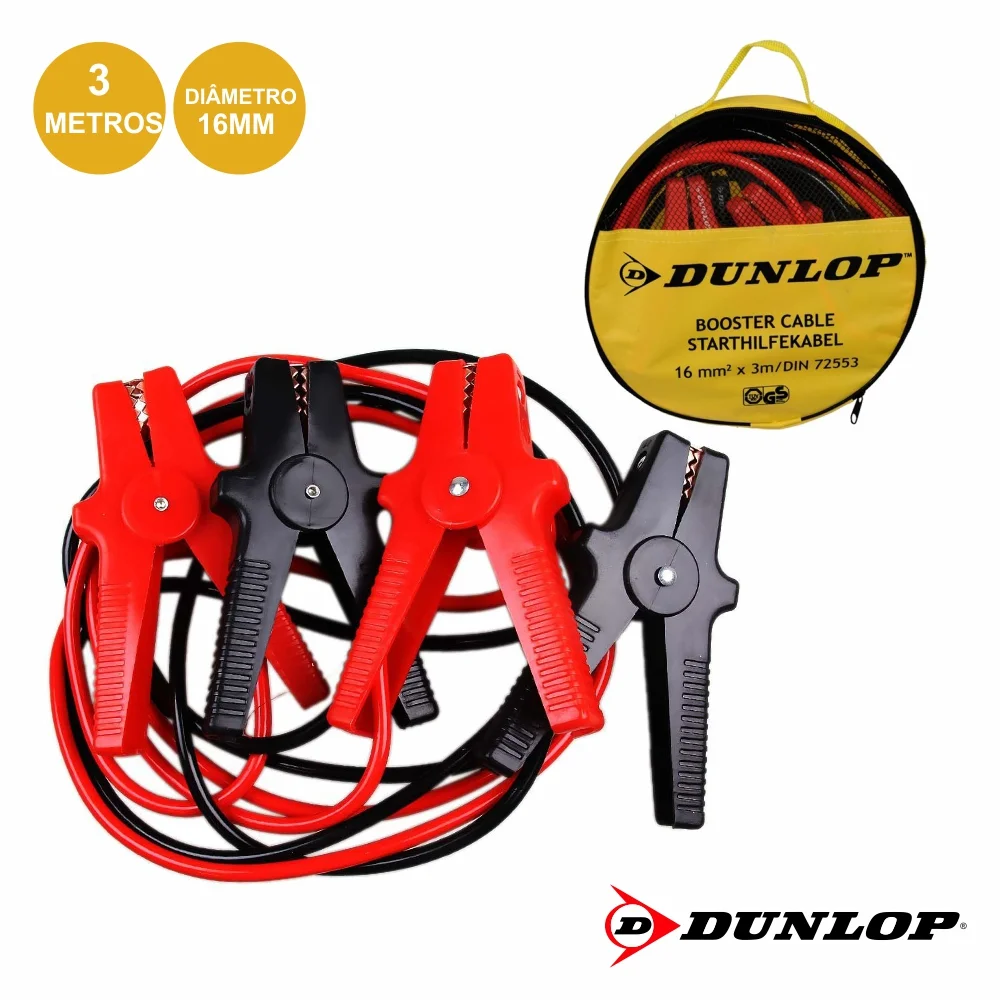 Conjunto Cabos Bateria Arranque 400a 3m Dunlop