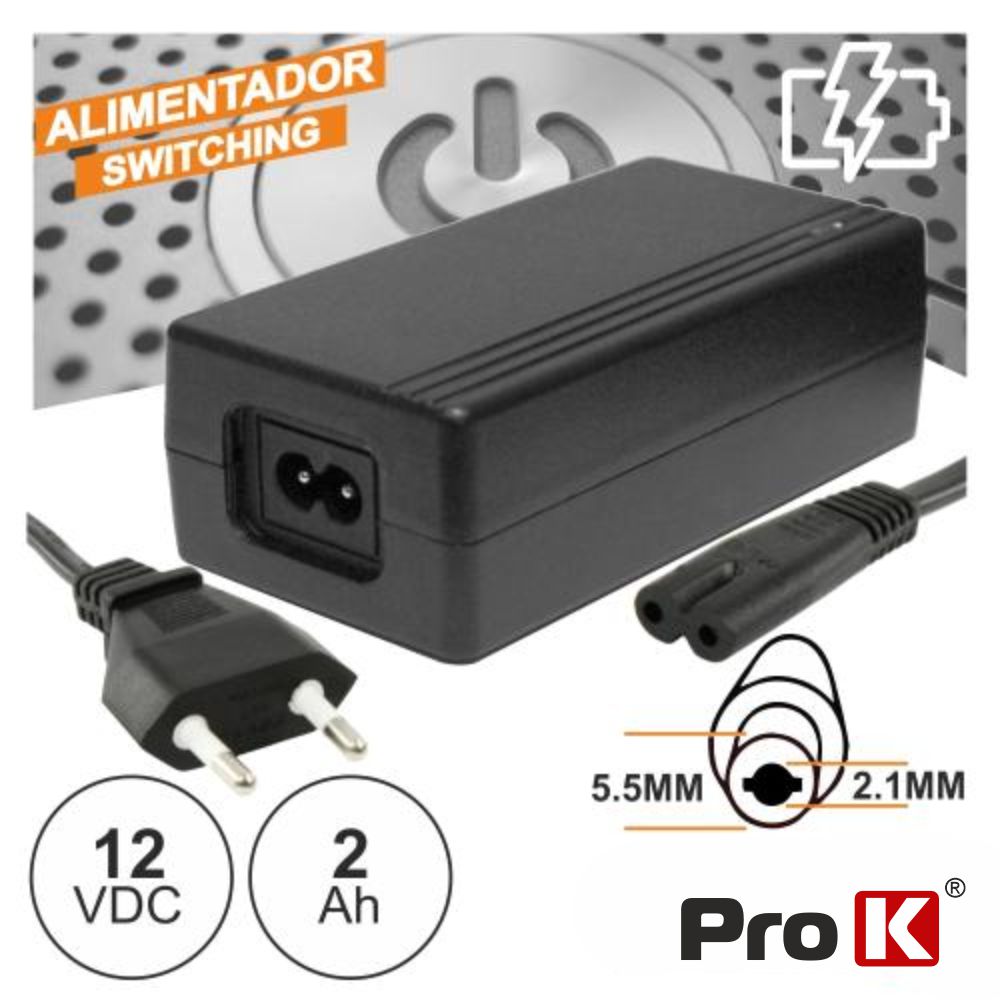 Alimentador 220vac - 12vdc 2a Estabilizado 