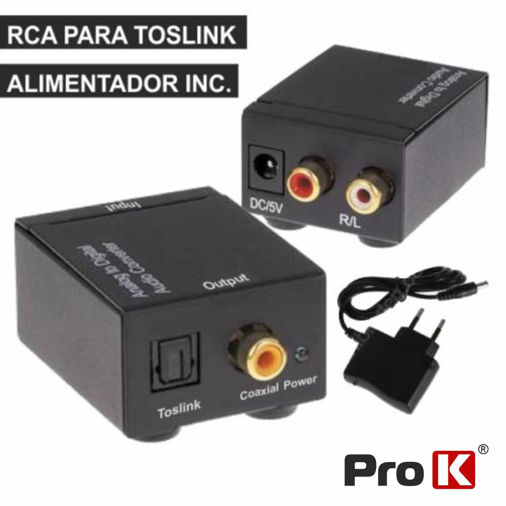 Conversor Audio Rca-Toslink 