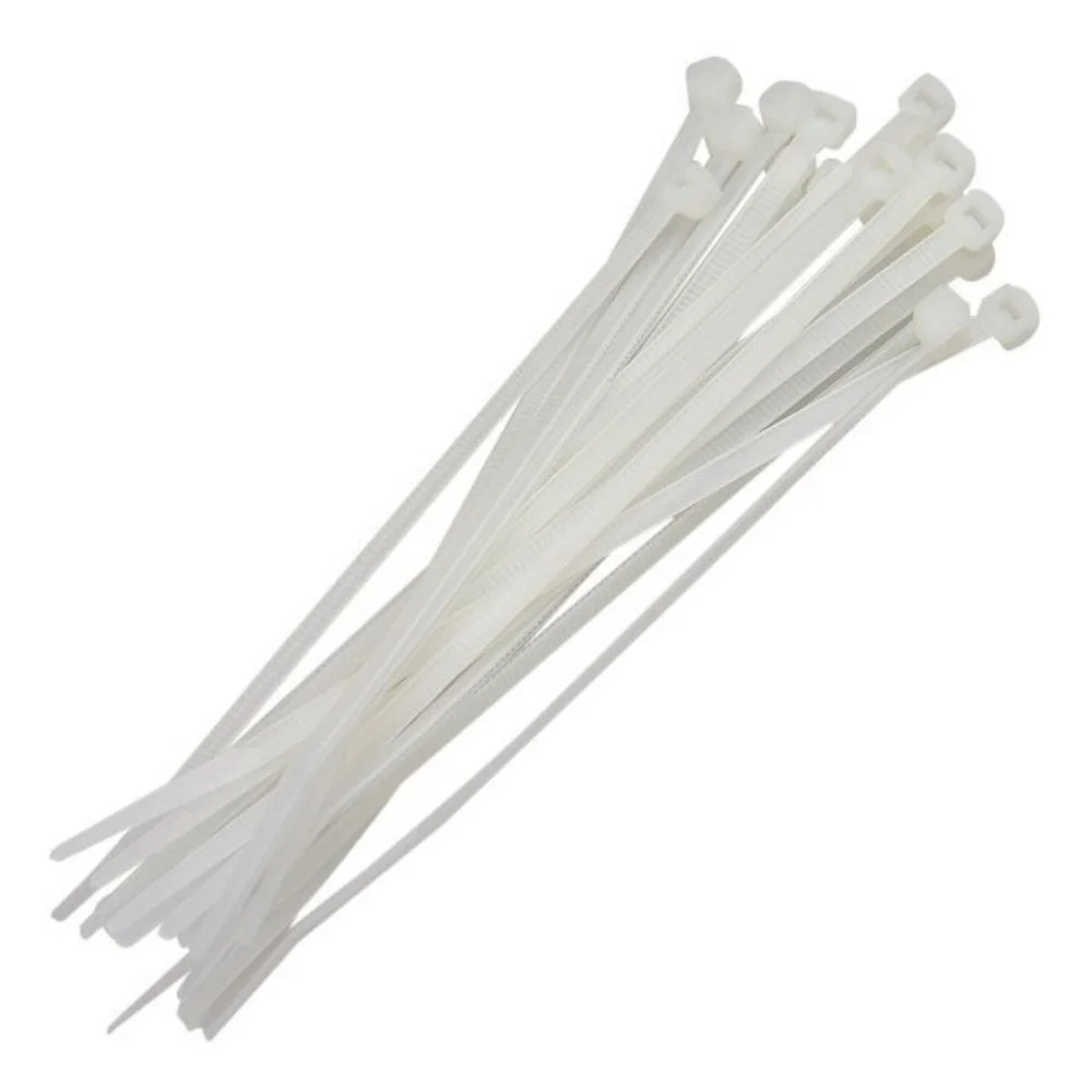 Abraçadeira De Serrilha 2.5x100 Transp. (100 Unid.) Pecol
