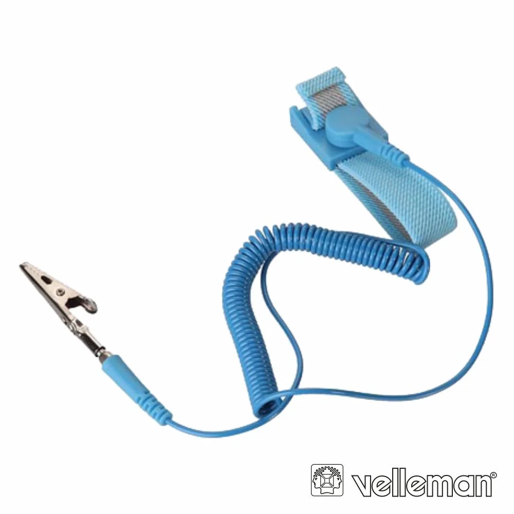 Bracelete Anti-Estática Azul 20x230mm Velleman