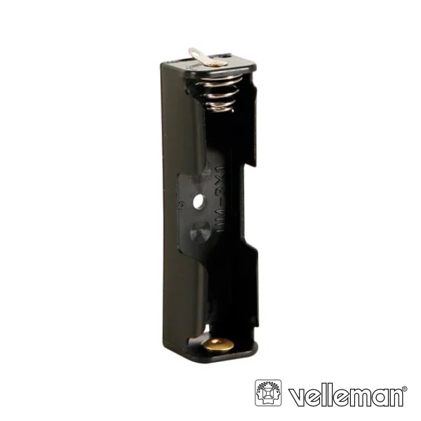 Suporte P/ 1 Pilha Aa C/ Terminais P/ Soldar Velleman