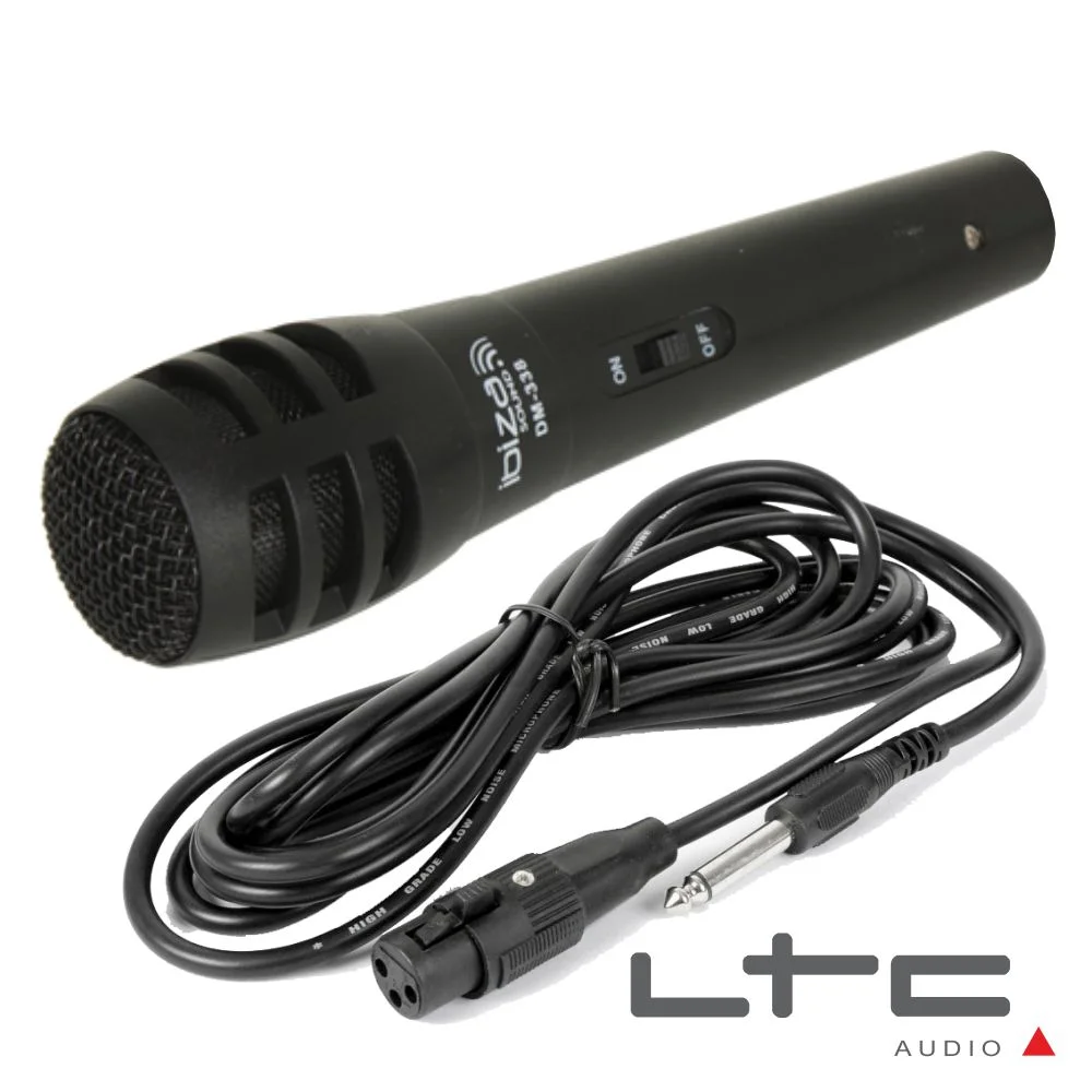 Microfone Dinâmico Unidirecional C/ Cabo 100hz-13khz Ltc