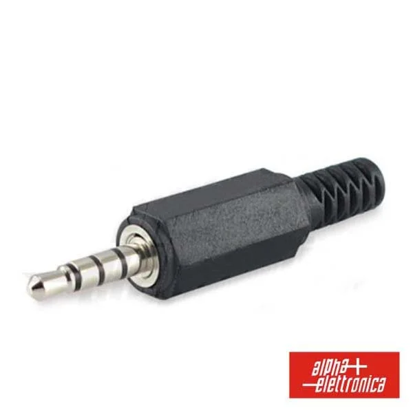 Ficha Jack Macho 3.5mm 4p