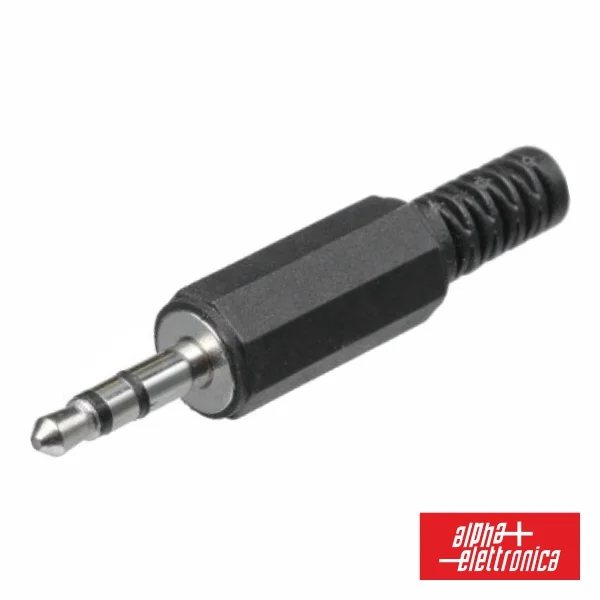 Ficha Jack 3.5mm Macho St C/ Proteção De Cabo
