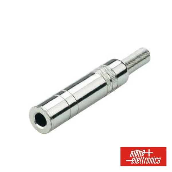 Ficha Jack 6.35mm Fêmea C/ Cabo Em Mola St