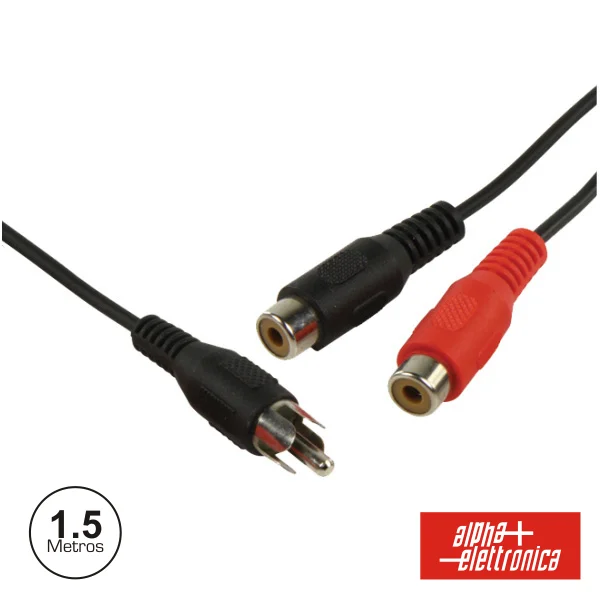 Cabo Rca Macho / 2rca Fêmea 1.5m