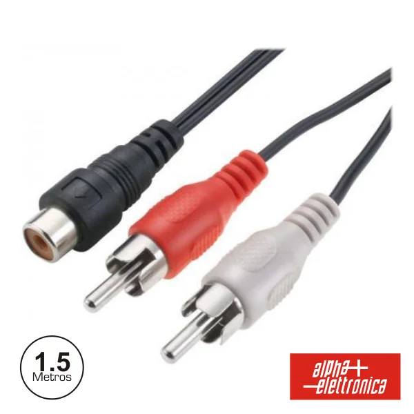 Cabo Rca 2 Macho /1rca Fêmea 1.5m